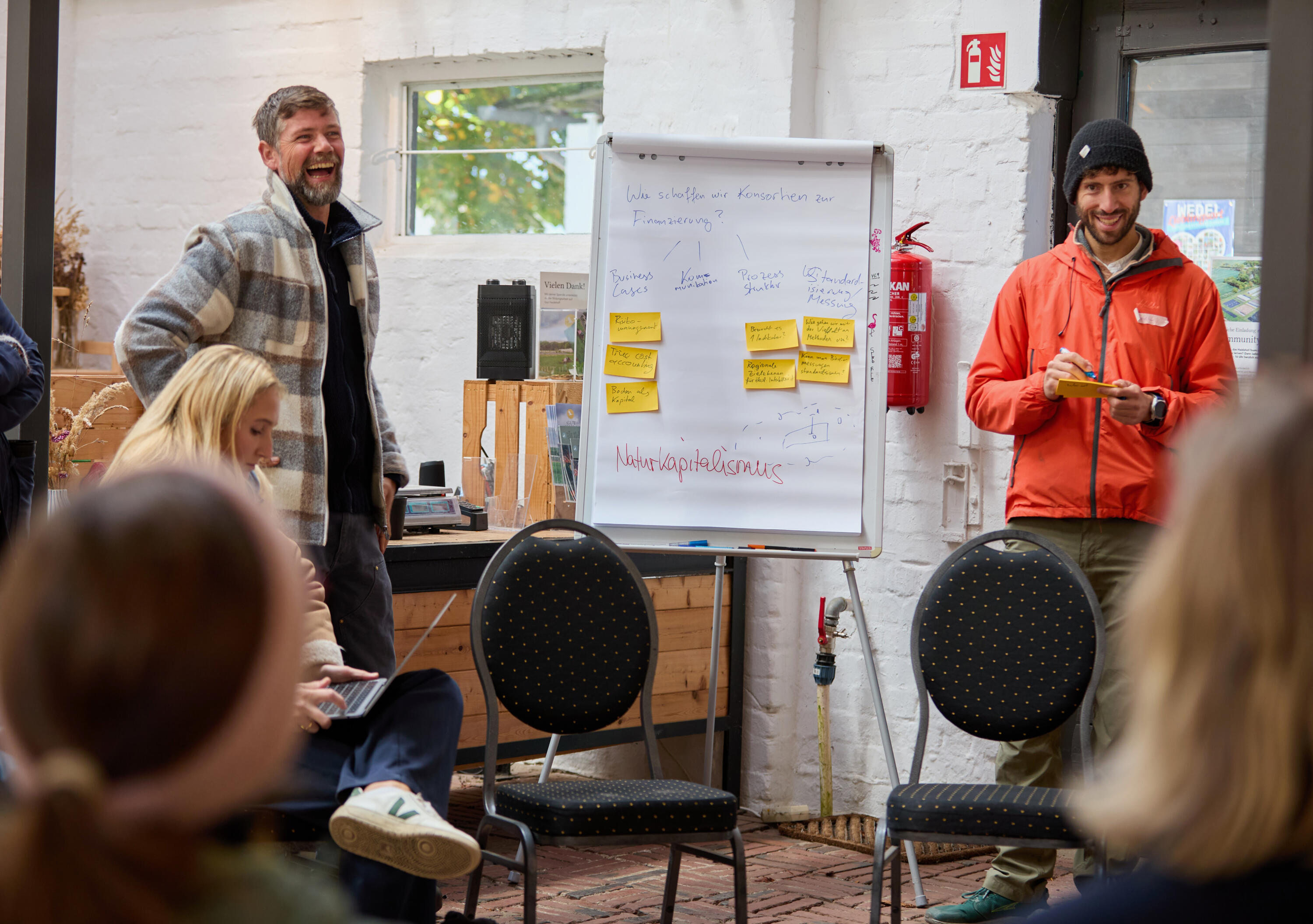 24h Unconference Regeneratives Wirtschaften Workshop Finanzierung von Naturkapital Thomas Hann und Daniel Valenzuela